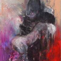 Tête raide XII Tête raide XII, Priscille Deborah, artiste peintre expressionniste sensualiste