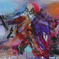 La danse d'Oshun La danse d'Oshun, Priscille Deborah artiste peintre expressionniste sensualiste