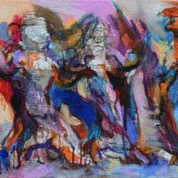 Ombres de feu II Ombres de feu II, Priscille Deborah artiste peintre expressionniste sensualiste
