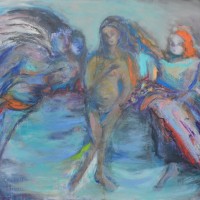 Il est temps d'aller rallumer les étoiles Il est temps d'aller rallumer les étoiles, Priscille Deborah artiste peintre expressionniste sensualiste