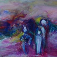 L'autre bout du monde L'autre bout du monde, Priscille Deborah artiste peintre expressionniste sensualiste
