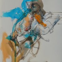 Sanguine #V Sanguine #V, Priscille Deborah artiste peintre expressionniste sensualiste