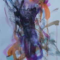 Sanguine #XIX Sanguine #XIX, Priscille Deborah artiste peintre expressionniste sensualiste