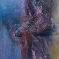 La petite fille oubliée La petite fille oubliée, Priscille Deborah artiste peintre expressionniste sensualiste