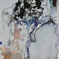 Vagabonde #IV Vagabonde IV, Priscille Deborah artiste peintre expressionniste sensualiste