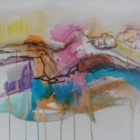 Séraphine #XVI, Priscille Deborah, artiste peintre expressionniste sensualiste