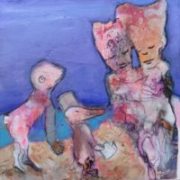 Monsieur le Vent et Madame la Pluie, Priscille Deborah, artiste peintre expressionniste sensualiste