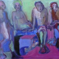 Les âmes soeurs #III, Priscille Deborah, artiste peintre expressionniste sensualiste