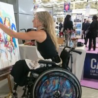 Performance sur du rugby fauteuil (Salon Autonomie Paris)