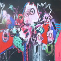 Oiseaux de nuit #III Oiseaux de nuit #III, Priscille Deborah, artiste peintre expressionniste sensualiste