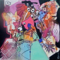 Le rêve de la vache-hibou Le rêve de la vache-hibou, Priscille Deborah, artiste plasticienne expressionniste sensualiste