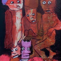 Les fugitifs#VI, Priscille Deborah, artiste plasticienne expressionniste sensualiste