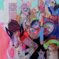 Loup y es-tu #I Loup y es-tu #I, Priscille Deborah, artiste plasticienne expressionniste sensualiste