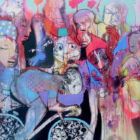 Loup y es-tu #II Loup y es-tu #II, Priscille Deborah, artiste plasticienne expressionniste sensualiste