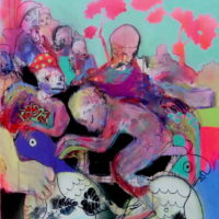Loup y es-tu #III Loup y es-tu #III, Priscille Deborah, artiste plasticienne expressionniste sensualiste