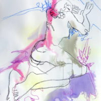 Céleste #IV, Priscille Deborah, artiste plasticienne expressionniste sensualiste