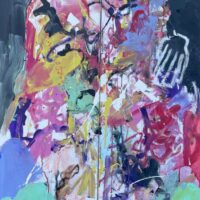 Minuit est là-red Minuit est là, Priscille Deborah, artiste plasticienne expressionniste sensualiste